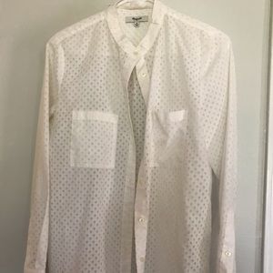 Made well button down ivory medium